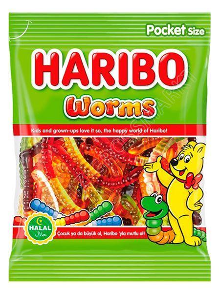 Haribo Halal Worms 100gr