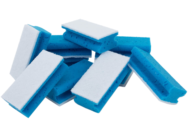 Betra Schuurspons Greep Blauw/Wit 140x70x42mm