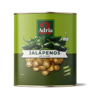 Adria Jalapeno Groen Schijfjes 3100ml