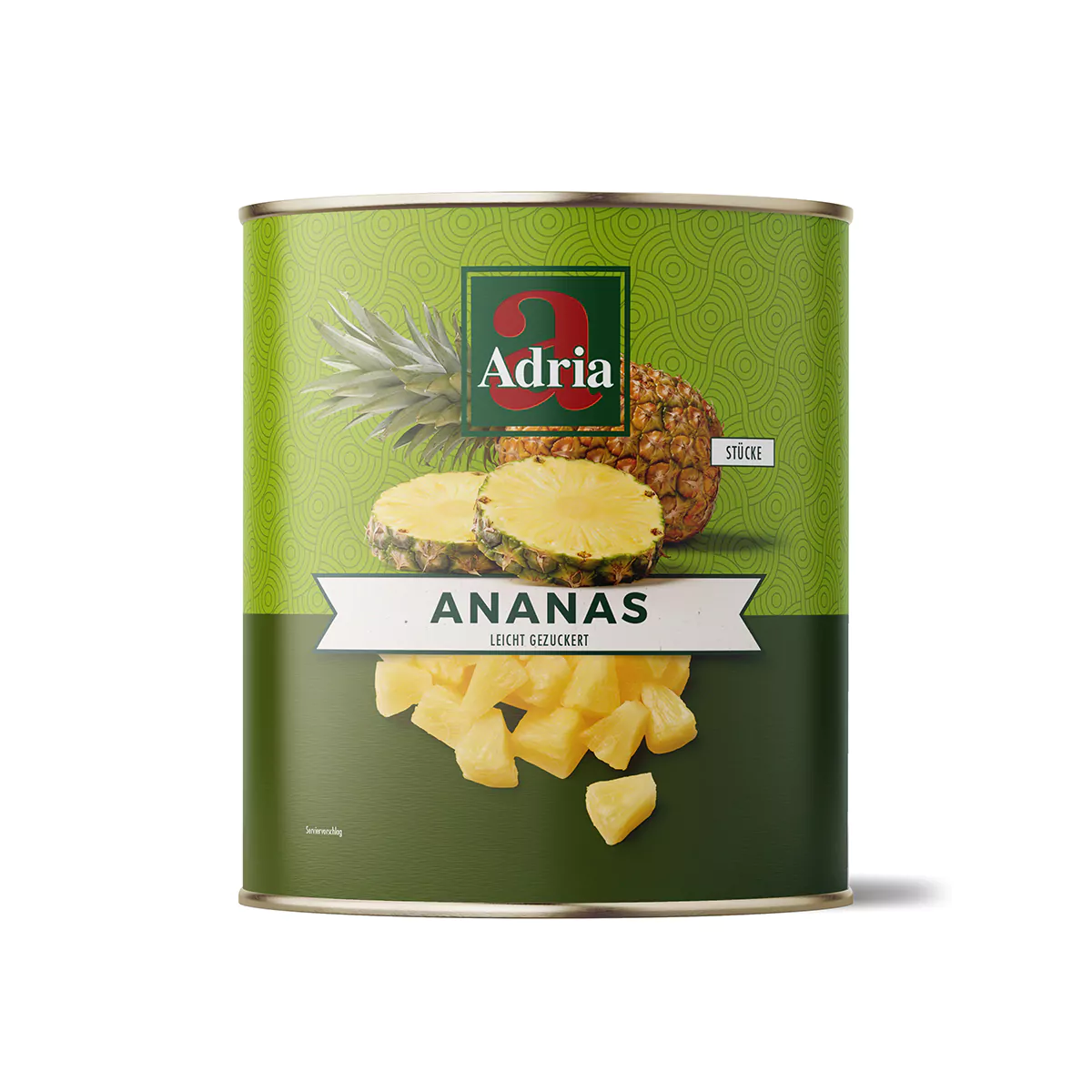 Adria Ananas Stukjes 580ml
