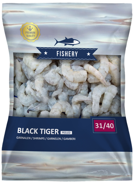 Black Tiger Garnalen Gepeld 31/40 1kg