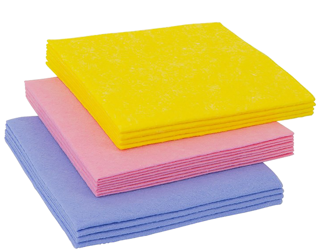 Betra Huishouddoekjes Blauw Roze Geel 35x35