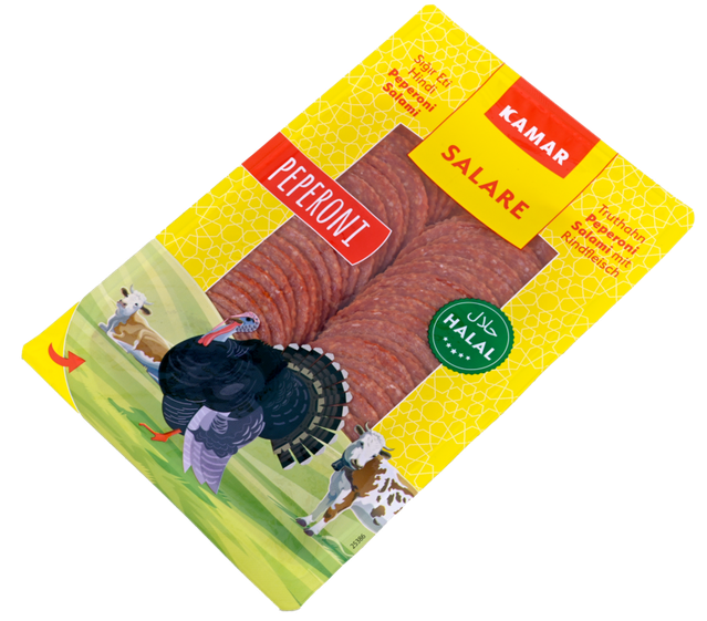 Kamar Kalkoen Pepperoni Gesneden Halal 200gr