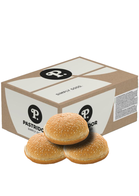 Pastridor Hamburger Bun Sesam 24x82gr