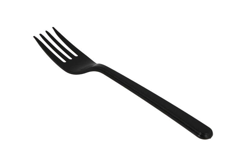 Depa Reusable Vork zwart 18cm 